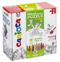 Opakowanie Zestaw puzzli do rysowania Monster 36 kol CARIOCA