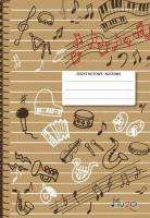 Zeszyt nutowy A4 - notatnik pionowy 96 kartek. Autor: praca zbiorowa. SmakLiter.pl Okładka książki Zeszyt nutowy A4 - notatnik pionowy 96 kartek