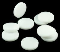 Opakowanie Znaczniki akryl białe okrągłe 15x3mm 10szt