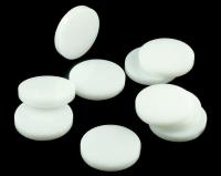 Opakowanie Znaczniki akryl białe okrągłe 20x3mm 10szt