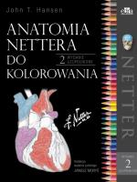 Anatomia Nettera do kolorowania. Autor: J.T.Hansen. SmakLiter.pl Okładka książki Anatomia Nettera do kolorowania