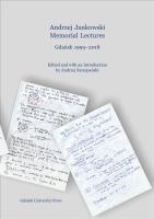 Andrzej Jankowski Memorial Lectures. Autor:   Praca zbiorowa. SmakLiter.pl Okładka książki Andrzej Jankowski Memorial Lectures