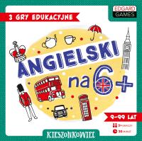 Angielski na 6+ Edgard Games. Autor: Ewa Norman, Dorota Kondrat. SmakLiter.pl Okładka książki Angielski na 6+ Edgard Games