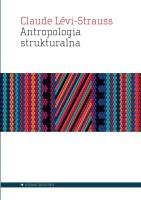 Antropologia strukturalna. Autor: Levi-Strauss Claude. SmakLiter.pl Okładka książki Antropologia strukturalna