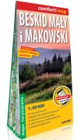 Beskid Mały i Makowski laminowana mapa turystyczna 1:50 000. Autor: praca zbiorowa. SmakLiter.pl Okładka książki Beskid Mały i Makowski laminowana mapa turystyczna 1:50 000