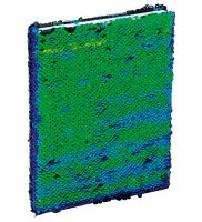 Opakowanie Brulion A5/96K z cekinami zielono-czarny GRAND