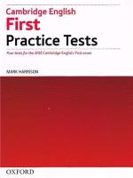 Cambridge English First. Practice Tests.... Autor: Harrison Mark. SmakLiter.pl Okładka książki Cambridge English First. Practice Tests...