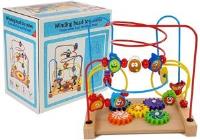 Drewniany Labirynt z Koralikami Owoce. Wydawca: Lean Toys. SmakLiter.pl Opakowanie Drewniany Labirynt z Koralikami Owoce