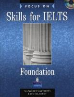 Okładka książki Focus on Skills for IELTS Foundation SB + CD