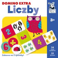 Gra Domino extra Liczby Kapitan Nauka. Autor: Magdalena Popovics. SmakLiter.pl Okładka książki Gra Domino extra Liczby Kapitan Nauka