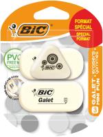 Opakowanie Gumka BIC Galet+Mini Fun blister 2+1szt