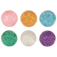 Opakowanie Gumowe piłeczki z brokatem mix