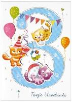 Opakowanie Karnet 3 urodziny HM-200-983