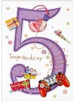 Opakowanie Karnet 5 urodziny HM-200-995