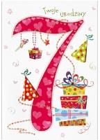 Opakowanie Karnet 7 urodziny HM-200-997