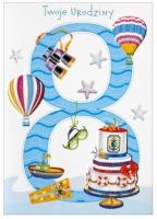 Opakowanie Karnet 8 urodziny HM-200-988