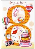 Opakowanie Karnet 8 urodziny HM-200-998