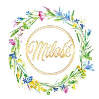 Opakowanie Karnet KW Ślub Kwiaty Lakier 3D