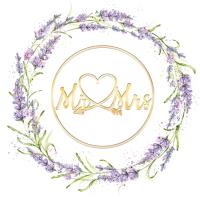 Opakowanie Karnet KW Ślub Lawenda Lakier 3D