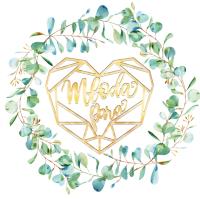 Opakowanie Karnet KW Ślub Liście Lakier 3D