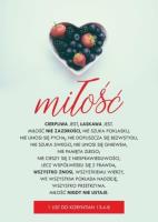 Opakowanie Karnet - Miłość cierpliwa jest - owoce