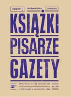 Okładka książki Książki pisarze gazety