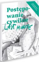 Last minute. Postępowanie cywilne 01.01.2021. Autor: Talaga Anna, Bogusław Gąszcz. SmakLiter.pl Okładka książki Last minute. Postępowanie cywilne 01.01.2021