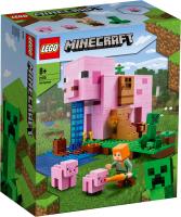 Lego MINECRAFT 21170 Dom w kształcie świni. Wydawca: LEGO(R). SmakLiter.pl Opakowanie Lego MINECRAFT 21170 Dom w kształcie świni