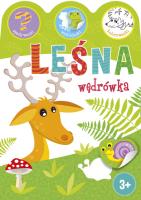 Leśna wędrówka. Zgadywanki, wyklejanki... Autor: Ewa Gorzkowska-Parnas. SmakLiter.pl Okładka książki Leśna wędrówka. Zgadywanki, wyklejanki..