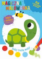 Magiczna malowanka z farbkami - Żółwik. Autor:   Praca zbiorowa. SmakLiter.pl Okładka książki Magiczna malowanka z farbkami - Żółwik
