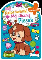 Mój śliczny piesek. Kolorowanka z wykrojnikiem. Autor: Opracowanie zbiorowe. SmakLiter.pl Okładka książki Mój śliczny piesek. Kolorowanka z wykrojnikiem