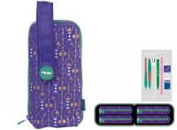 Opakowanie Multipiórnik Milan owalny z 4 piórnikami COPPER III fioletowy