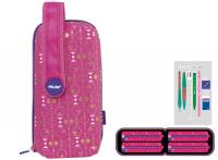 Opakowanie Multipiórnik Milan owalny z 4 piórnikami COPPER III różowy