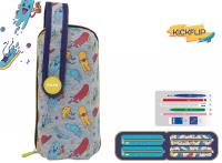 Opakowanie Multipiórnik Milan owalny z 4 piórnikami KICKFLIP szary