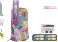 Opakowanie Multipiórnik Milan owalny z 4 piórnikami MILAN CUT & PASTE ECO różowy