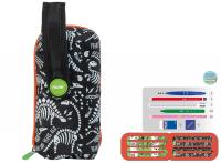 Opakowanie Multipiórnik Milan owalny z 4 piórnikami MILLION YEARS AGO czarny