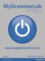 MyGrammarLab Intermediate. Student's Book plus MyLab for self study. Autor: Foley Mark, Hall Diane. SmakLiter.pl Okładka książki MyGrammarLab Intermediate. Student's Book plus MyLab for self study