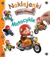 Naklejanki. Mały chłopiec. Motocykle. Autor: Nathalie Belineau, Alexis Nesme. SmakLiter.pl Okładka książki Naklejanki. Mały chłopiec. Motocykle