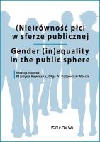 Okładka książki (Nie)równość płci w sferze publicznej