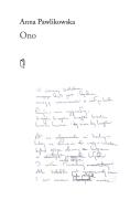 Okładka książki Ono