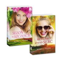 Pakiet: Siedlisko gorących serc/Sezon na szczęście. Autor: Roma J. Fiszer. SmakLiter.pl Okładka książki Pakiet: Siedlisko gorących serc/Sezon na szczęście