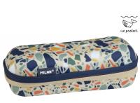 Opakowanie Piórnik Milan owalny usztywniany TERRAZZO II ECO beżowy