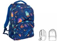 Opakowanie Plecak Milan duży PSICOGALAXY 25l niebieski