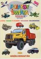 Pojazdy świata od A do Z. Autor: Ernest Błędowski Włodzimierz Kruszewski. SmakLiter.pl Okładka książki Pojazdy świata od A do Z