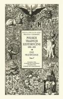 Polskie Tradycje Ezoteryczne 18901939T.5. Autor: praca zbiorowa. SmakLiter.pl Okładka książki Polskie Tradycje Ezoteryczne 18901939T.5