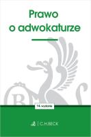 Prawo o adwokaturze. Autor: Irena Brignull. SmakLiter.pl Okładka książki Prawo o adwokaturze