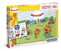 Puzle 104 Super Kolor Kid eCats. Wydawca: Clementoni. SmakLiter.pl Opakowanie Puzle 104 Super Kolor Kid eCats