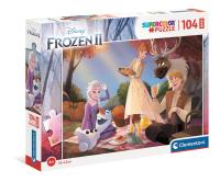Puzzle 104 maxi super color Frozen 2 23757. Wydawca: Clementoni. SmakLiter.pl Opakowanie Puzzle 104 maxi super color Frozen 2 23757