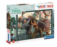 Puzzle 104 maxi super color Raya ostatni smok 23750. Wydawca: Clementoni. SmakLiter.pl Opakowanie Puzzle 104 maxi super color Raya ostatni smok 23750
