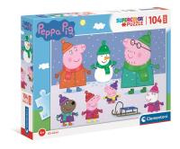 Opakowanie Puzzle 104 maxi super color Świnka Peppa 23752